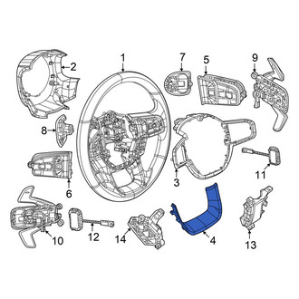 Ram OE - Lower Steering Wheel Trim