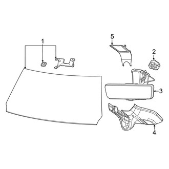 Ram OE - Windshield - Glass (Laramie / Limited / Limited Longhorn / RHO / Special Service / Tungsten)