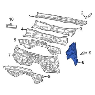 Ram OE - Front Right Cowl Side Panel