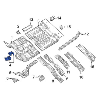 Ram OE - Floor Pan Bracket