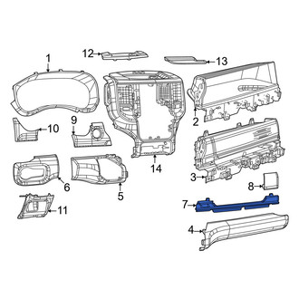 Ram OE - Right Outer Instrument Panel Molding
