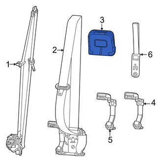 Ram OE - Rear Seat Belt Trim Bezel