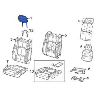 Ram OE - Front Left Headrest
