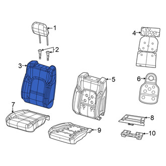Ram OE - Front Center Seat Back Cushion Cover
