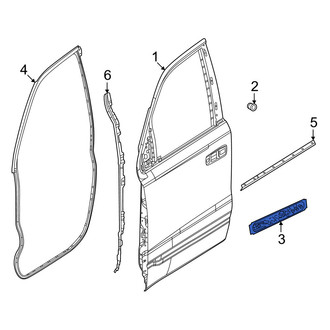 Ram OE - Rear Lower Door Shell Insulator