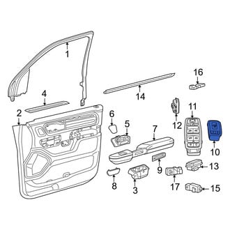 Ram OE - Front Right Door Window Switch