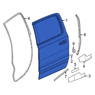 Ram OE - Rear Right Door Shell