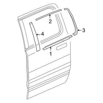 Ram OE - Rear Door - Exterior Trim (Quad Cab)