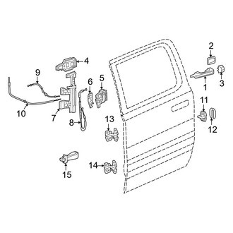 Ram OE - Rear Door - Lock & Hardware (Quad Cab)