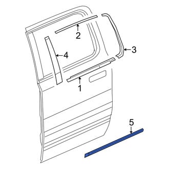 Ram OE - Front Left Door Molding