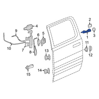 Ram OE - Front Left Inner Interior Door Handle