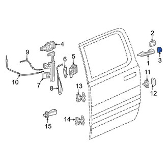 Ram OE - Front Left Exterior Door Handle Cover