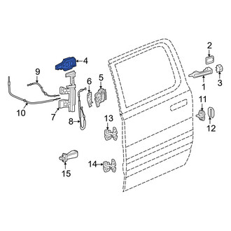 Ram OE - Rear Right Exterior Door Handle Base