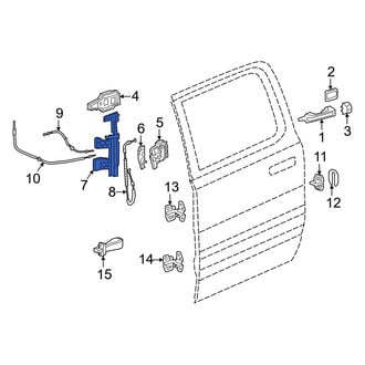 Ram OE - Rear Right Door Latch Bracket