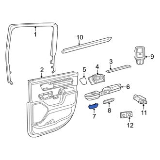 Ram OE - Front Left Door Panel Insert