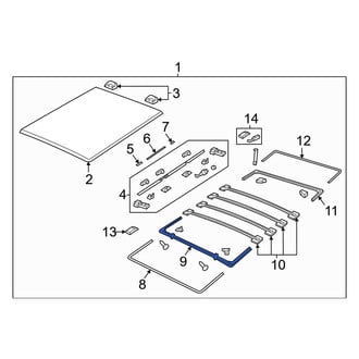 Ram OE - Rear Rearward Cargo Cover Bracket