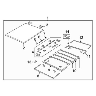 Ram OE - Pick Up Box - Exterior Trim (5.7' Bed, Tonneau Cover)