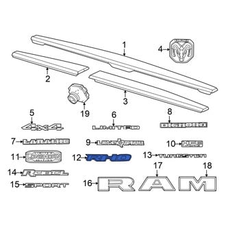 Ram OE - Rear Tailgate Emblem