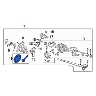 Ram OE - Rear Differential Ring and Pinion