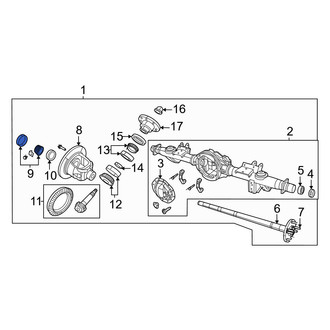 Ram OE - Rear Differential Carrier Bearing