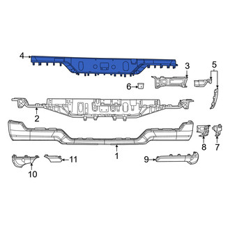 Ram OE - Rear Bumper Step Pad