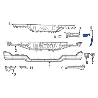 Ram OE - Rear Right Bumper Extension