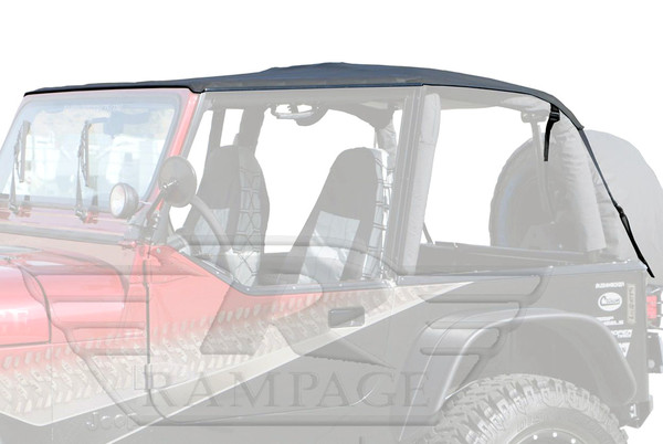 Rampage® 109435 - Black Diamond Frameless Soft Top Kit