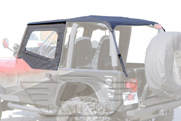 Rampage® 109435 - Black Diamond Frameless Soft Top Kit
