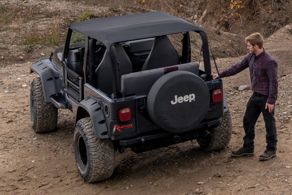 Rampage® 109735 - Black Diamond Frameless Soft Top Kit