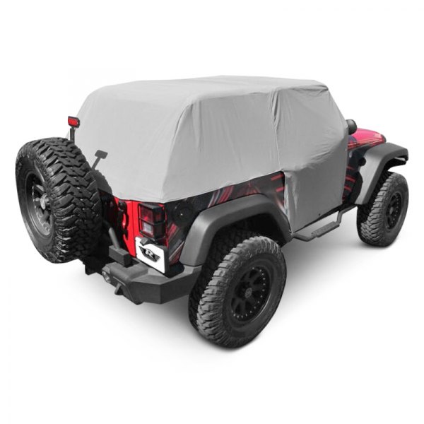  Rampage® - Waterproof Gray Cab Cover with Door Flaps