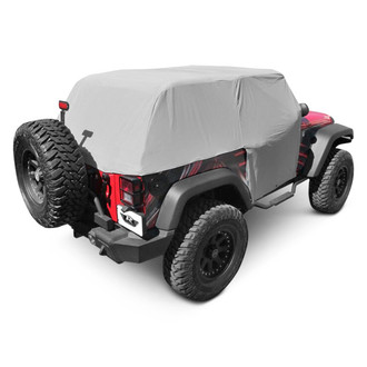 Rampage® - Waterproof Gray Cab Cover with Door Flaps