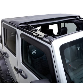 Rampage® - TrailView™ Black Diamond Frameless Fastback Soft Top