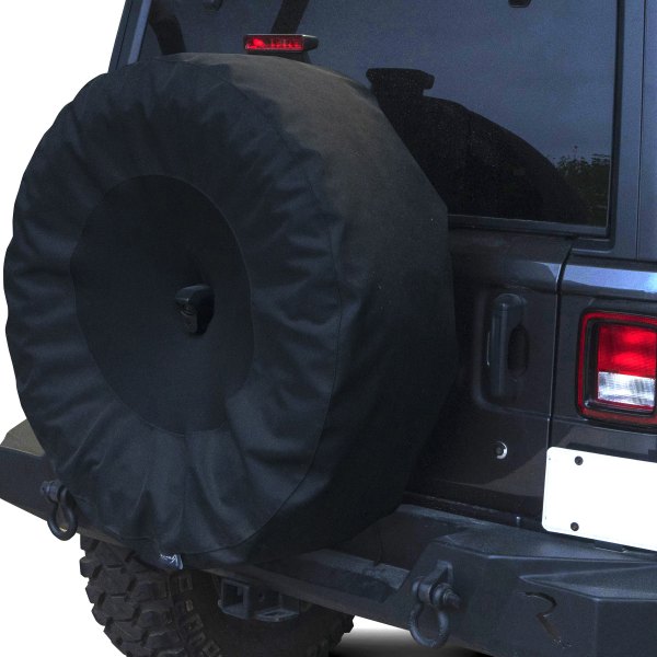 Rampage® - 30"-32" Black Spare Tire Cover with Camera Slot