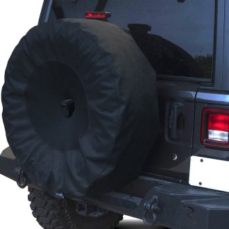 Rampage® - 33"-35" Black Spare Tire Cover with Camera Slot