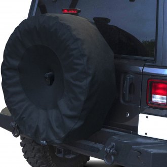 Rampage® - 37" Black Spare Tire Cover with Camera Slot