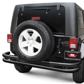 Rampage® - Double Full Width Rear Tubular Bumper