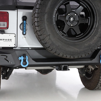 Rampage® - TrailGuard™ Full Width Black Powder Coated Rear HD Bumper