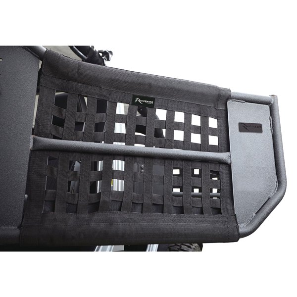  Rampage® - TrailDoors™ Black Steel Front and Rear Tube Doors with Removable Net
