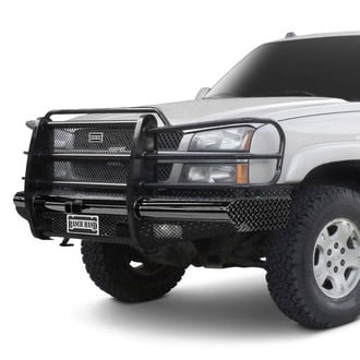 Ranch Hand® - Legend Series Full Width Black Powder Coated Front HD Bumper with Full Grille Guard
