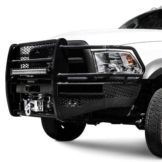 Ranch Hand® - Sport Series Full Width Black Powder Coated Front Winch HD Bumper with Full Grille Guard
