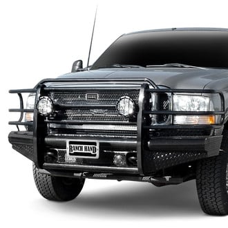 Ranch Hand® - Legend Series Full Width Black Powder Coated Front HD Bumper with Full Grille Guard