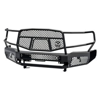 Ranch Hand® - Midnight Series Full Width Black Powder Coated Front HD Bumper with Brush Guard