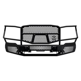 Ranch Hand® - Midnight Series Full Width Black Powder Coated Front HD Bumper with Brush Guard