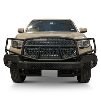 Ranch Hand® - Midnight Series Full Width Black Powder Coated Front HD Bumper with Brush Guard