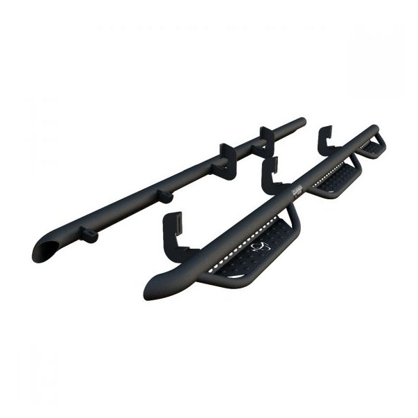 Ranch Hand® - 3" Wheel-to-Wheel Black Round Nerf Step Bars