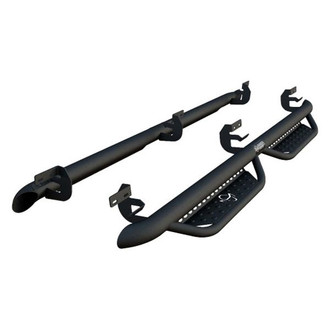 Ranch Hand® - 3" Midnight Cab Length Black Round Nerf Step Bars