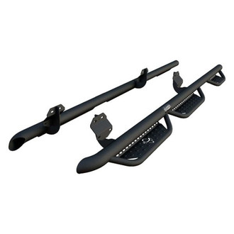 Ranch Hand® - 3" Midnight Wheel-to-Wheel Black Round Nerf Step Bars