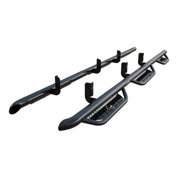 Ranch Hand® - 3" Wheel-to-Wheel Black Round Nerf Step Bars