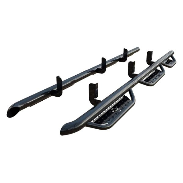 Ranch Hand® - 3" Wheel-to-Wheel Black Round Nerf Step Bars