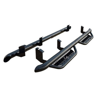Ranch Hand® - 3" Cab Length Black Round Nerf Step Bars